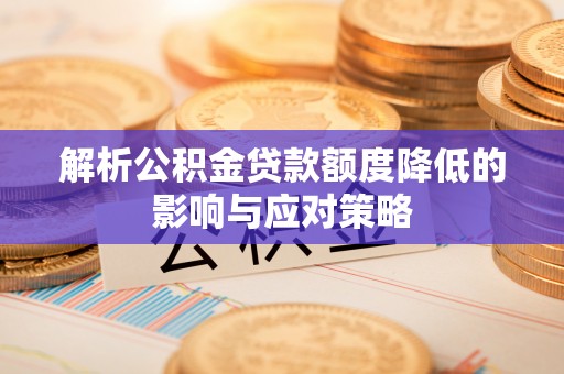 普陀解析公积金贷款额度降低的影响与应对策略