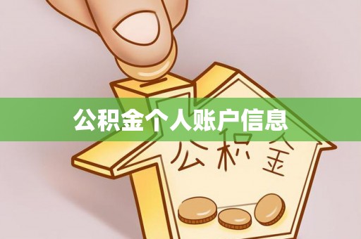 普陀公积金个人账户信息