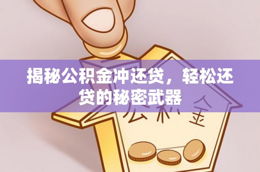 普陀揭秘公积金冲还贷，轻松还贷的秘密武器