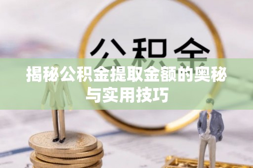 普陀揭秘公积金提取金额的奥秘与实用技巧
