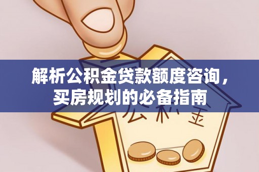 普陀解析公积金贷款额度咨询，买房规划的必备指南