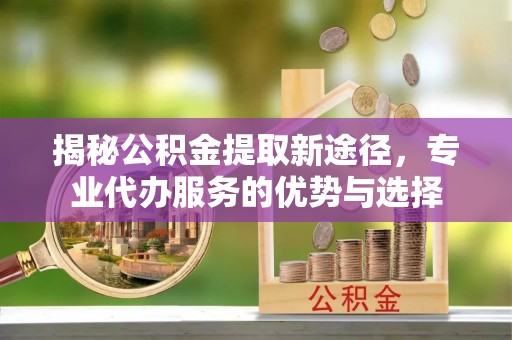 普陀揭秘公积金提取新途径，专业代办服务的优势与选择
