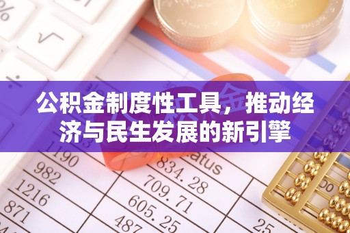 普陀公积金制度性工具，推动经济与民生发展的新引擎