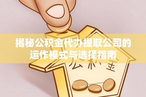普陀揭秘公积金代办提取公司的运作模式与选择指南
