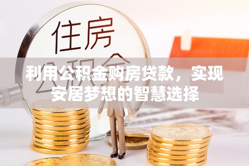 普陀利用公积金购房贷款，实现安居梦想的智慧选择
