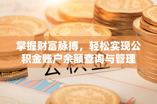 普陀掌握财富脉搏，轻松实现公积金账户余额查询与管理