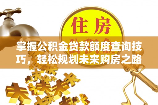 普陀掌握公积金贷款额度查询技巧，轻松规划未来购房之路