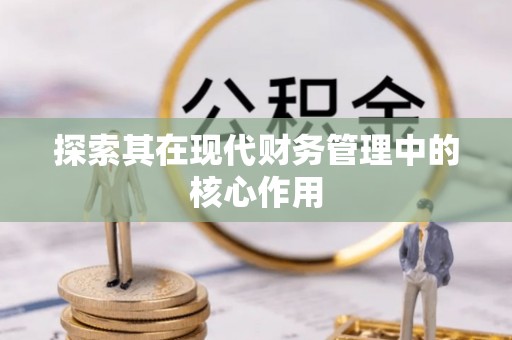普陀探索其在现代财务管理中的核心作用