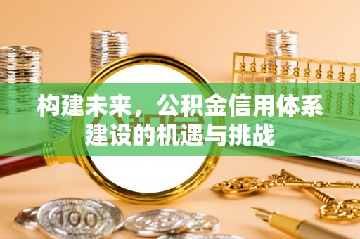 普陀构建未来，公积金信用体系建设的机遇与挑战