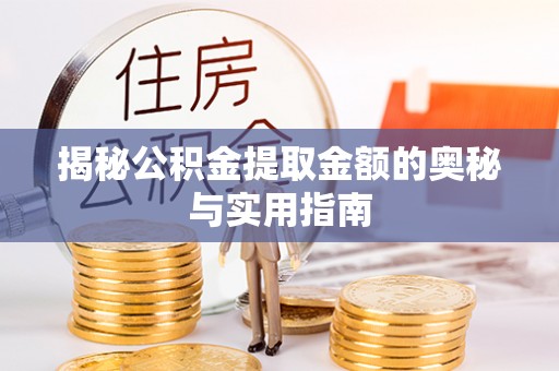 普陀揭秘公积金提取金额的奥秘与实用指南