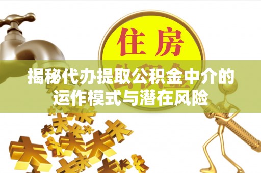 普陀揭秘代办提取公积金中介的运作模式与潜在风险