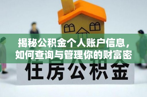 普陀揭秘公积金个人账户信息，如何查询与管理你的财富密码