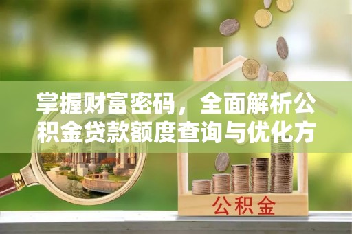 普陀掌握财富密码，全面解析公积金贷款额度查询与优化方案
