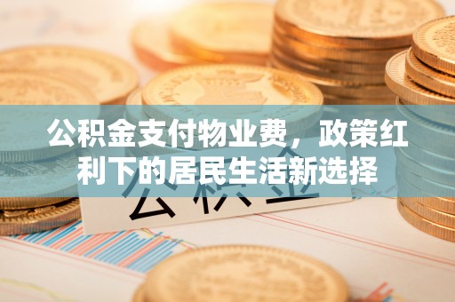 普陀公积金支付物业费，政策红利下的居民生活新选择