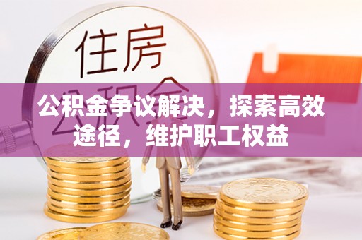 普陀公积金争议解决，探索高效途径，维护职工权益