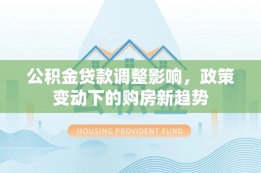 普陀公积金贷款调整影响，政策变动下的购房新趋势