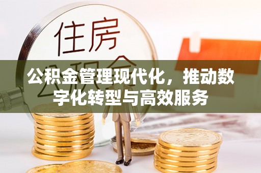 普陀公积金管理现代化，推动数字化转型与高效服务