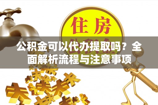 普陀公积金可以代办提取吗？全面解析流程与注意事项