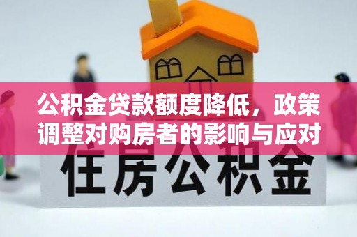 普陀公积金贷款额度降低，政策调整对购房者的影响与应对策略