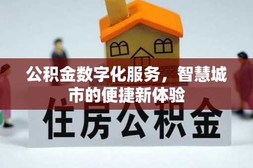 普陀公积金数字化服务，智慧城市的便捷新体验