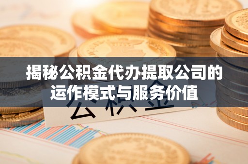 普陀揭秘公积金代办提取公司的运作模式与服务价值