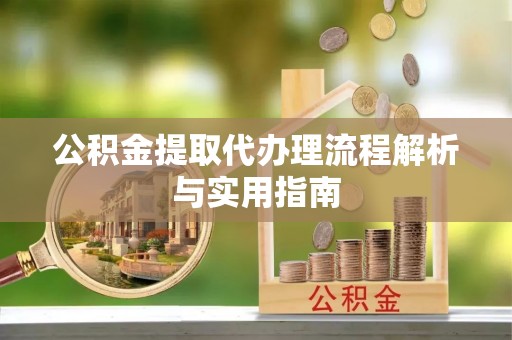 普陀公积金提取代办理流程解析与实用指南