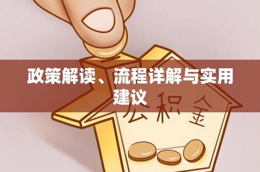 普陀政策解读、流程详解与实用建议